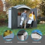 Lifetime 7 Ft. x 4.5 Ft. Outdoor Storage Shed - Image 5