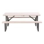 Lifetime 6-Foot W-Frame Folding Picnic Table - Image 16