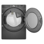 Whirlpool – 7.4 Cu. Ft. Stackable Smart Electric Dryer with Steam and Wrinkle Shield Option – Volcano Black - Image 2