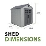 Lifetime 7-ft x 7-ft Architect Series Outdoor Storage Shed - Image 5