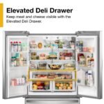 Whirlpool – 36 in. Wide 20 cu. ft. French Door Bottom Mount Counter-Depth Refrigerator – Stainless Steel - Image 5