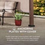 SUNJOY 11x11 Metal Pergola with Sliding Canopy & Wood-Look Finish - Image 7