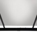 SUNJOY 9x9 Matte Black Steel Frame Pergola with Adjustable Canopy Roof - White - Image 6
