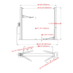 Vehicle Lift | Two Post | 10,000 lbs | Katool H100 - Image 6