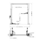 Vehicle Lift | Two Post | 11,000 lbs | Katool AS110D - Image 3