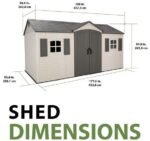 Lifetime Legacy 15×8 Plastic Storage Shed Kit w/ Floor - Image 2