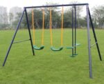 Durable Metal Swing Set with Glider – Perfect Outdoor Play for Kids