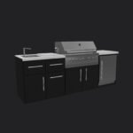 Emory 9' Outdoor Kitchen Island - Image 23