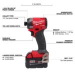 Milwaukee M18 FUEL 18- V Lithium-Ion Brushless Cordless Hammer Drill and Impact - Image 9