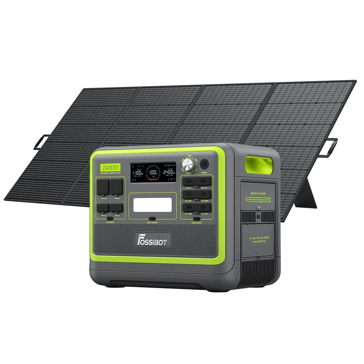 shopping.png FOSSiBOT F2400 + SP200 | Solar Generator Kit - Image 1