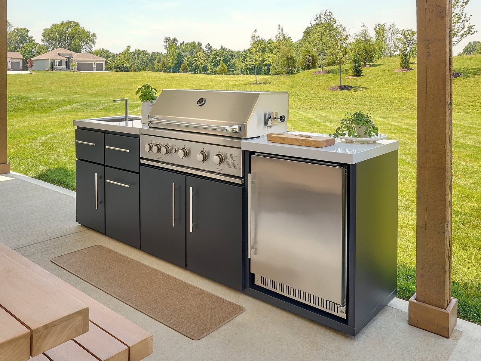 ttdp3y3dotgquujms5pb.jpg Emory 9' Outdoor Kitchen Island - Image 1