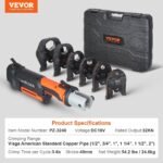 Pro Press Tool Pipe Crimping Kit, Cordless Battery Press Tool with 6 Interchangeable Jaws, DOBA-PPT6 - Image 8